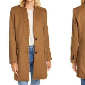 New Veronica Beard style wool car  Coat camel 8
